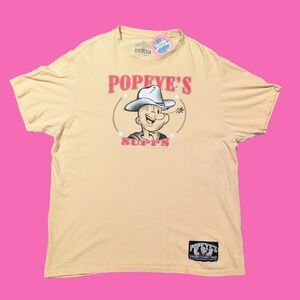 Popeye's Supps Canadian Tour Beige T-Shirt Size XL